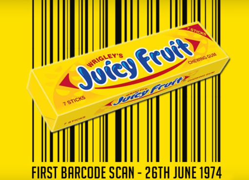 Wrigleys gum barcode