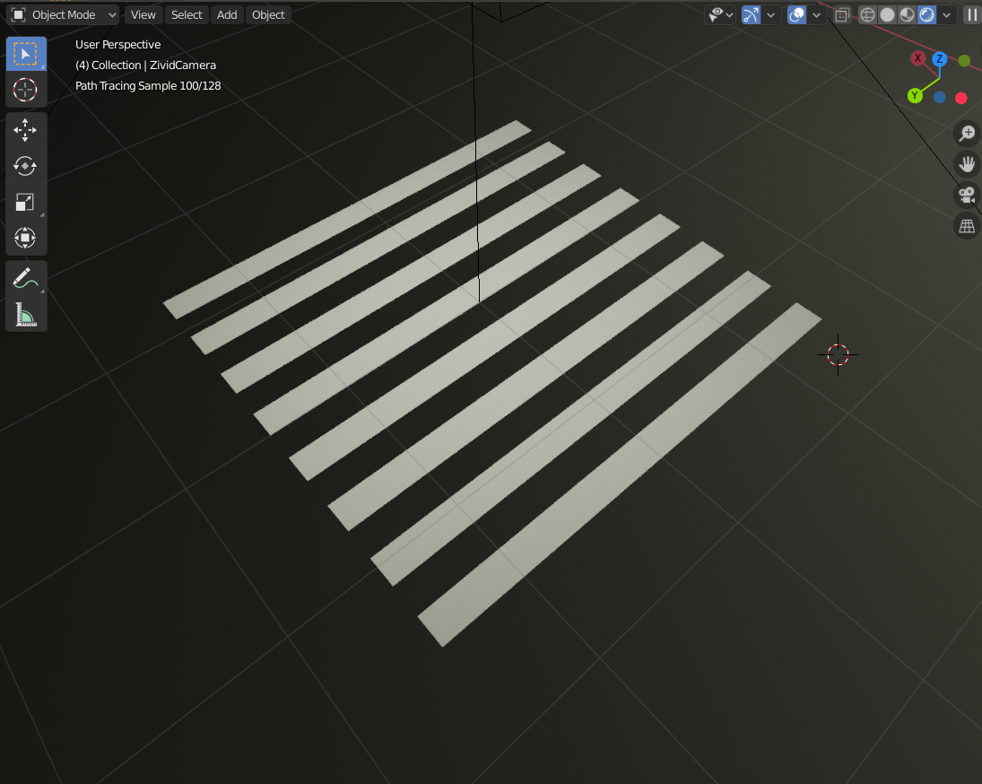 Structured light - 3D - blender - projector example