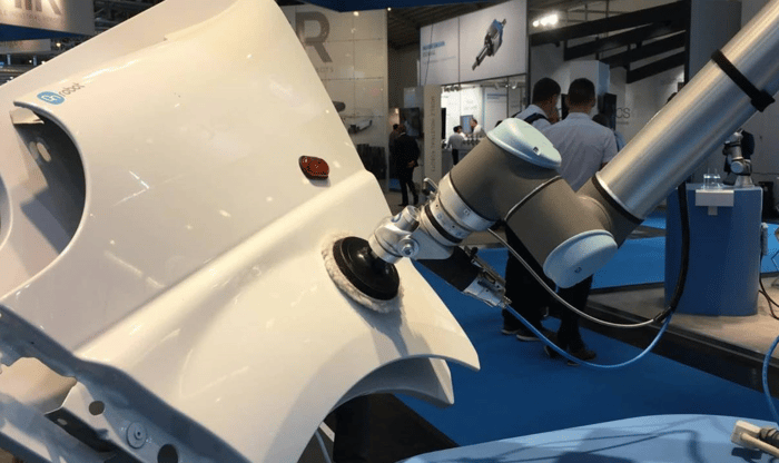 OnRobot automotive surface finishing solution showcased at a fair