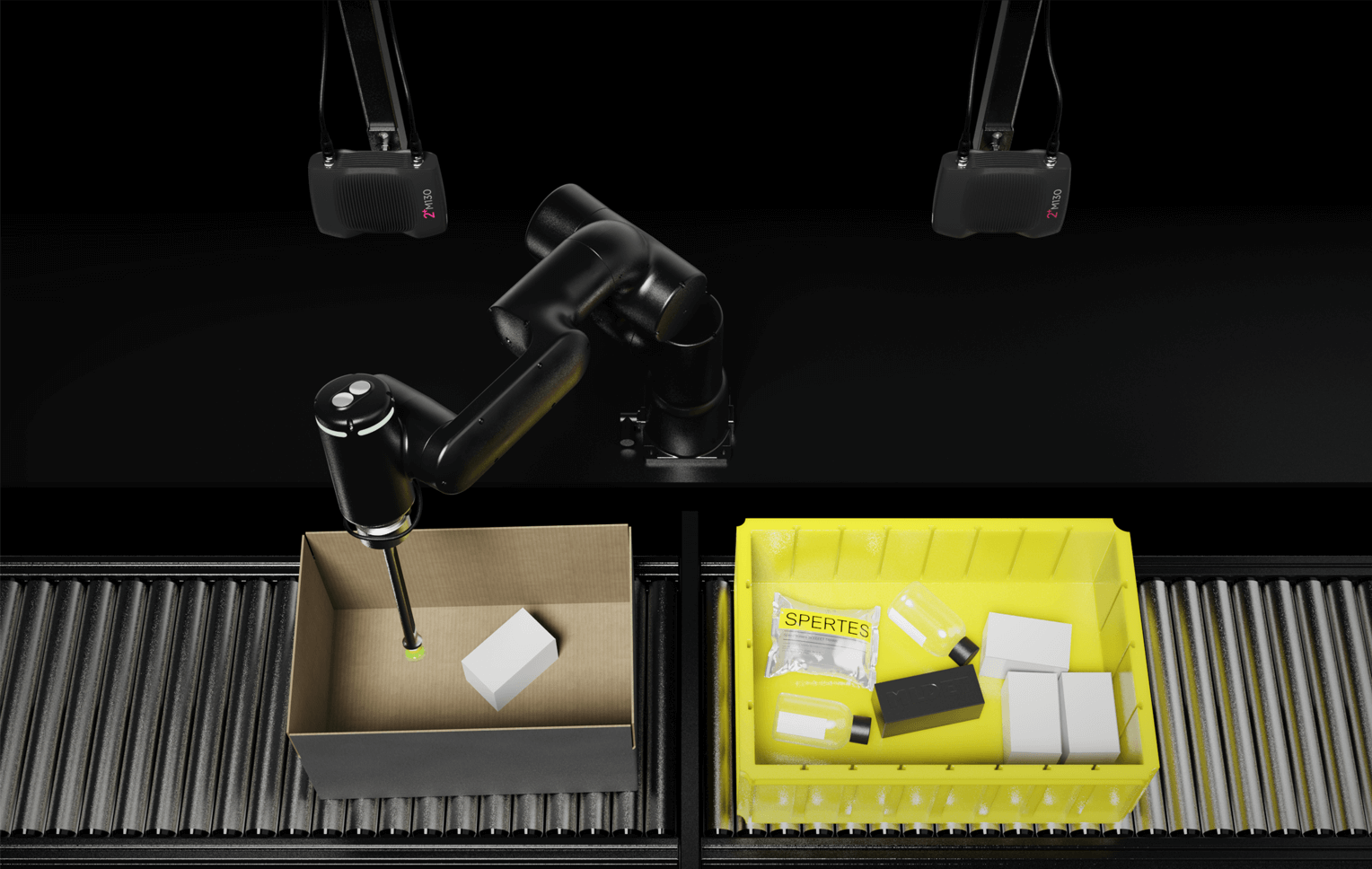 Zivid 2+ 3D 相机专为高速可靠拣选所有库存商品而设计，攻克透明物品拣选难题。